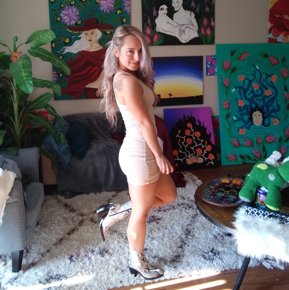 Windsor beige dress size xs - Picture 2 of 2